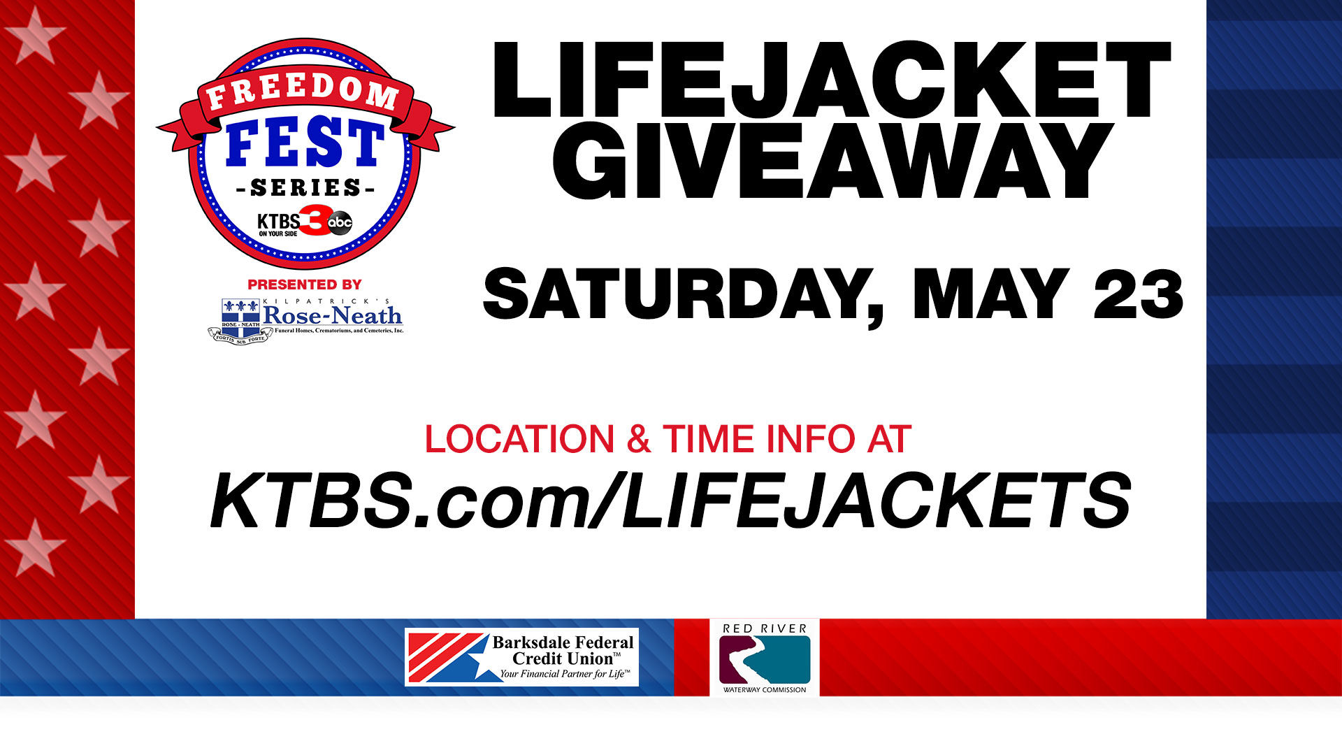 Freedom Fest Life Jacket Giveaway